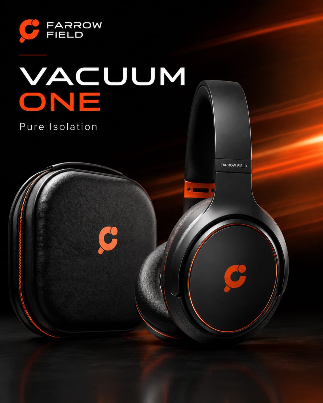 Vacuum One — Pure Isolation, casque avec étui